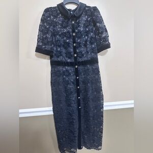 Elegant Black Lace Dress